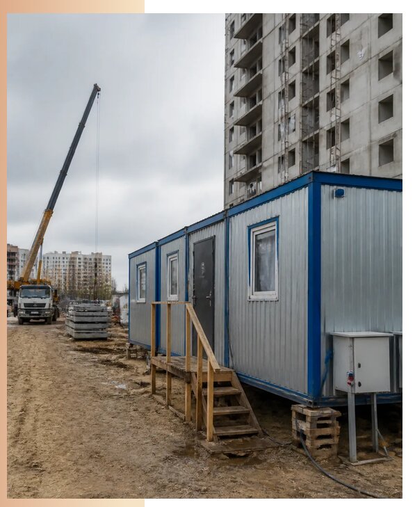 Аренда строительных вагончиков для рабочих в Киржаче